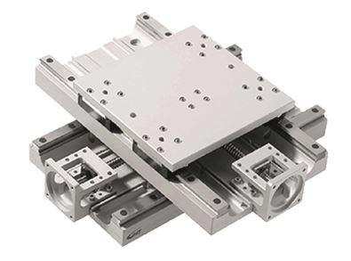 An image of a XY linear stage for precision applications. 