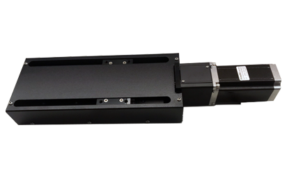 An image of a linear actuator with stepper motor. 